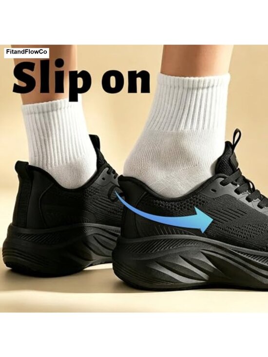 Women\'s Slip On Walking Shoes Cushioned Breathable Non-Slip Athletic Sneakers main image 1
